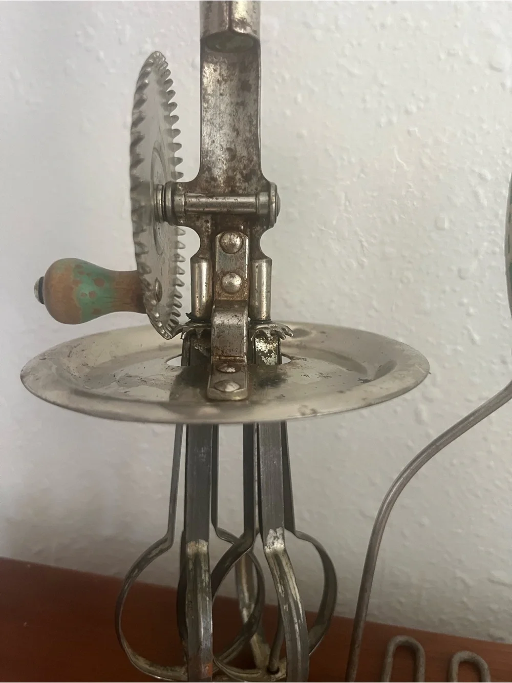 Vintage Green Hand Mixer and Potato Masher Set